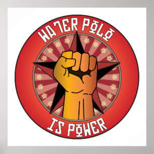 Wasser-Polo ist Power Poster
