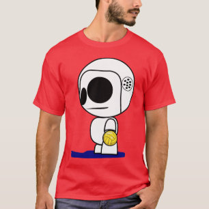 Wasser-Polo-Spieler-Cartoon-Typ T-Shirt