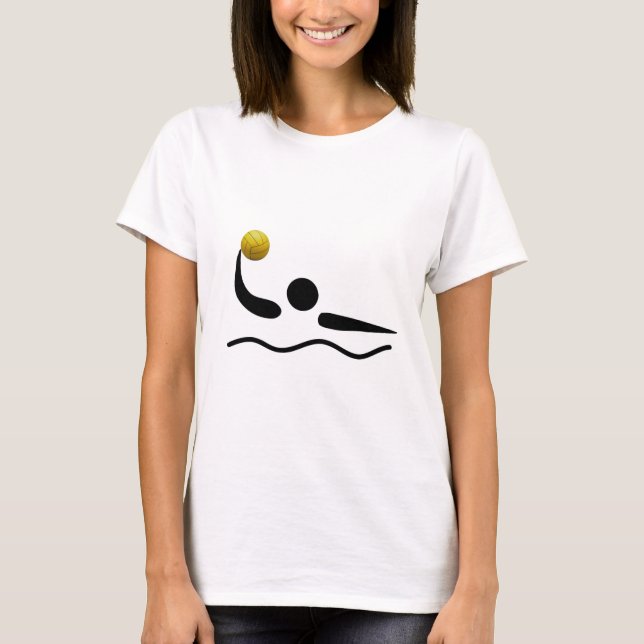 Wasser-Polo-universelles Sport-Symbol T-Shirt (Vorderseite)