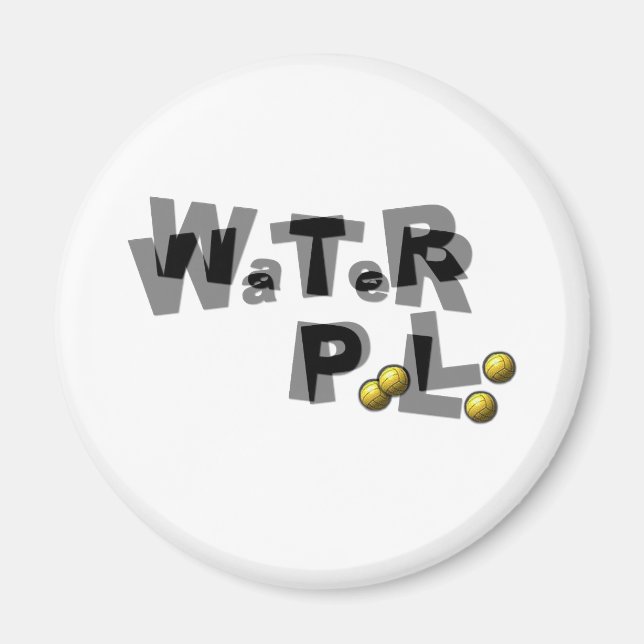 Wasser-Polo-Unschärfe Magnet (Vorne)