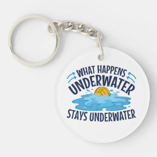 Wasser Polo Was unter Wasser passiert Schlüsselanhänger