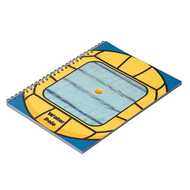 Wasser-Polorahmen (addieren Sie Ihr eigenes Foto!) Notizblock (Linke Seite)