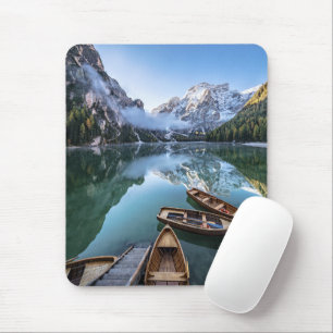 Wasser Pragser Wildsee Dolomites Italien Mousepad
