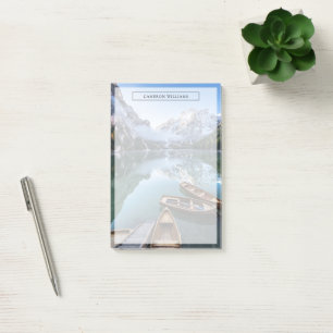 Wasser Pragser Wildsee Dolomites Italien Post-it Klebezettel