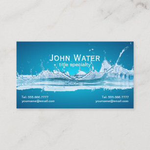 Wasser Professionelle Mini-Vizitkarte Visitenkarte