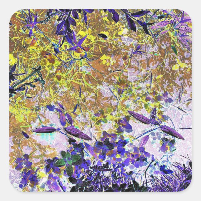 WASSER QUADRATISCHER AUFKLEBER (Vorderseite)