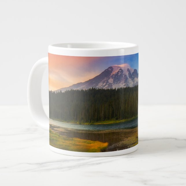 Wasser | Rainier National Park, Washington Jumbo-Tasse (Vorderseite Links)