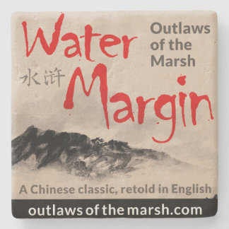 Wasser-Randpodcast-Kalkstein-Untersetzer Steinuntersetzer