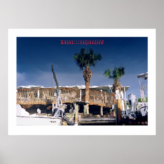 Wasser...Reflexion Poster (Vorne)