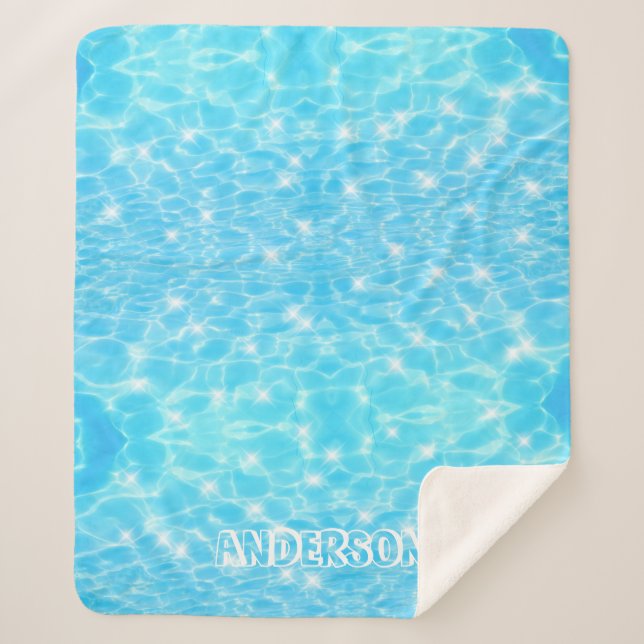 Wasser reißt Wasser Texturen moderne individuelle  Sherpadecke (Vorderseite)