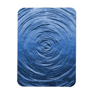 Wasser Rippelblau Magnet