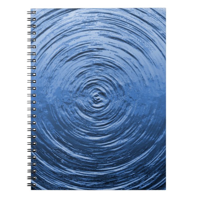 Wasser Rippelblau Notizblock (Vorderseite)