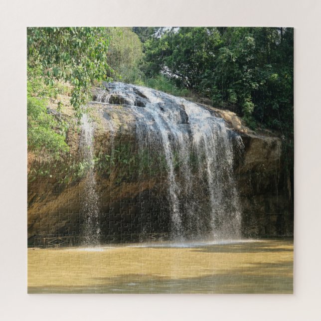 Wasser, Romantik, Landschaft, Pflanze, Wasserfall, Puzzle (Vertikal)