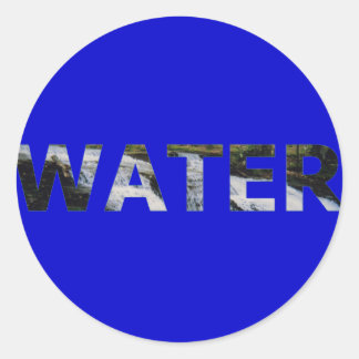 Wasser Runder Aufkleber