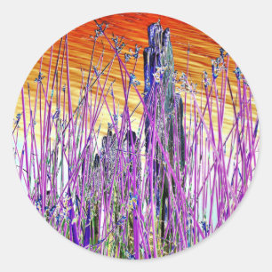 WASSER RUNDER AUFKLEBER