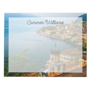 Wasser San Benedetto Church Lake Garda, Italien Notizblock