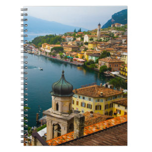 Wasser San Benedetto Church Lake Garda, Italien Notizblock
