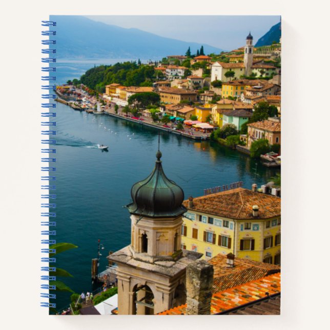 Wasser | San Benedetto Church Lake Garda, Italien Notizbuch (Vorderseite)