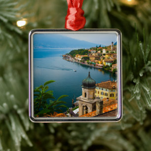 Wasser   San Benedetto Church Lake Garda, Italien Ornament Aus Metall