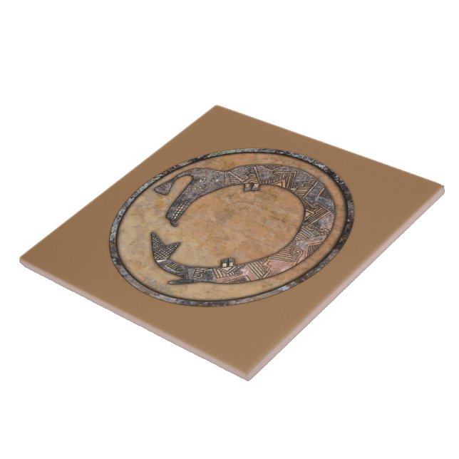 Wasser-Schlauch-Mimbres-Keramik-Design Fliese (Seite)