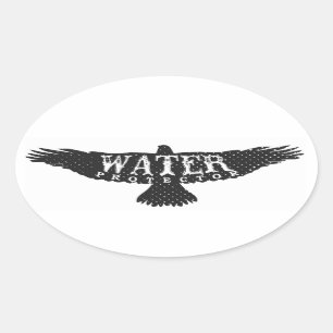 Wasser-Schutz -- Eagle-Aufkleber 1 Ovaler Aufkleber