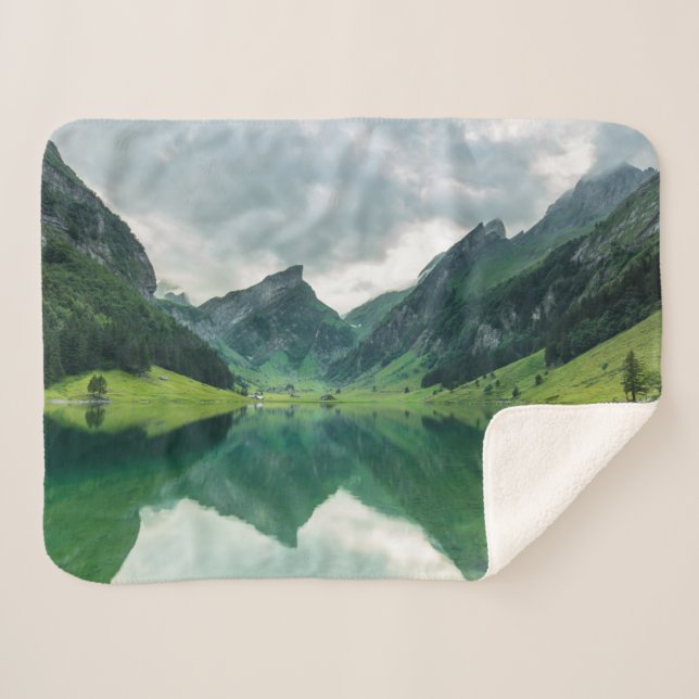 Wasser | Schweizer Alpen Sherpadecke (Vorderseite (Horizontal))