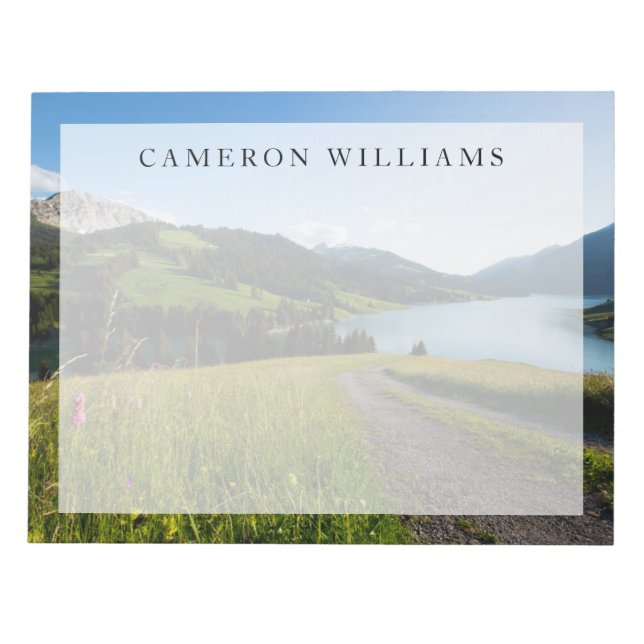 Wasser | Schweizer Alpenwanderweg Notizblock (Vorderseite)