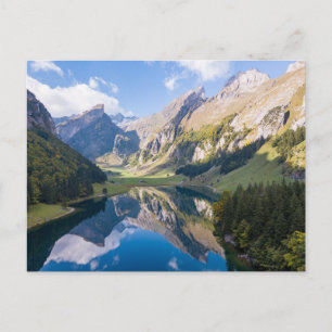 Wasser See Alpine Schweiz Postkarte