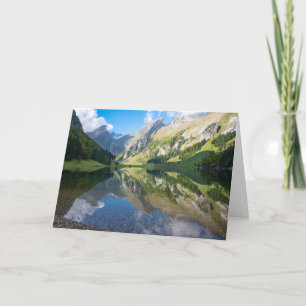 Wasser Seealpsee Schweizer Alpen Schweiz Karte