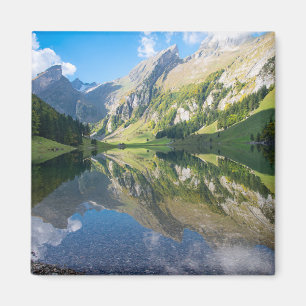 Wasser   Seealpsee Schweizer Alpen Schweiz Magnet