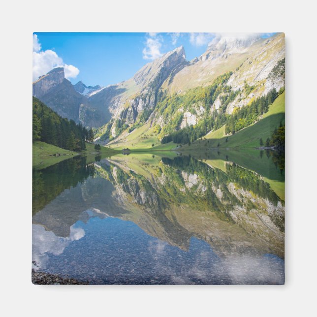 Wasser | Seealpsee Schweizer Alpen Schweiz Magnet (Vorne)