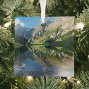 Wasser   Seealpsee Schweizer Alpen Schweiz Ornament Aus Glas