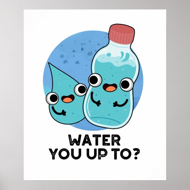 Wasser Sie bis zum sonnigen Wasserpuff Poster (Vorne)
