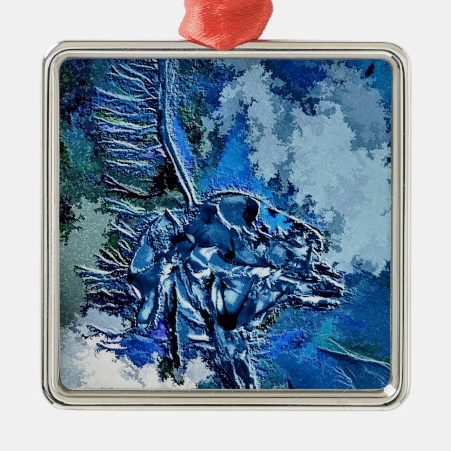 WASSER SILBERNES ORNAMENT (Vorne)