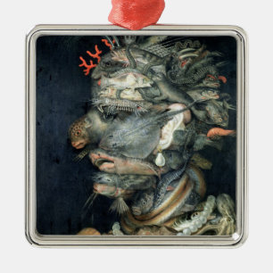 Wasser, Silbernes Ornament