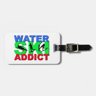 Wasser-Ski-Süchtiger Gepäckanhänger