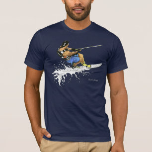 Wasser-Skifahrer - Blau T-Shirt
