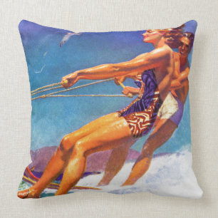 Wasser-Skifahrer durch McClelland Barclay Kissen