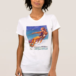 Wasser-Skifahrer durch McClelland Barclay T-Shirt