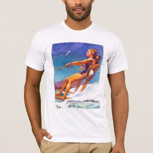 Wasser-Skifahrer durch McClelland Barclay T-Shirt