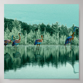 Wasser-Song-Baby-Blanket Spielkarten Poster