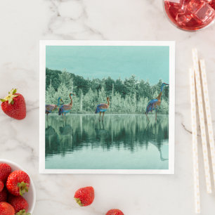 Wasser-Song-Baby-Blankon Spielkarten-Poster Serviette