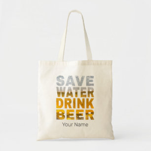 Wasser Sparen Bier Trinken Spruch Für Junggesellen Tragetasche