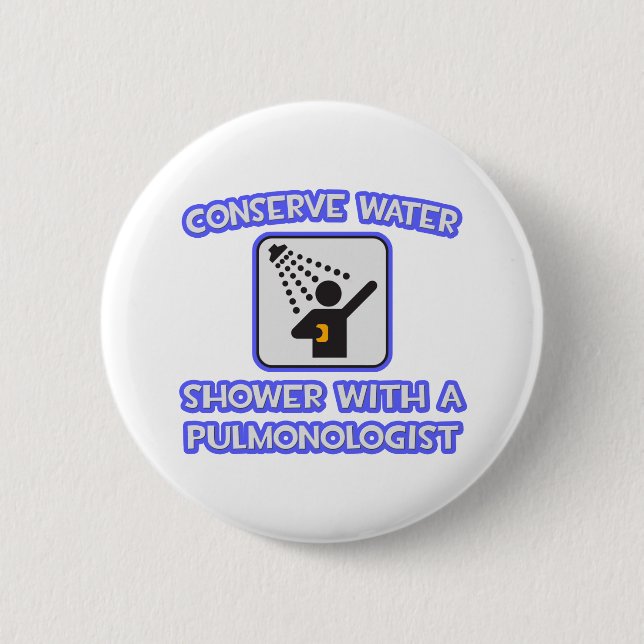 Wasser sparen .. Dusche mit Pulmonologe Button (Vorderseite)