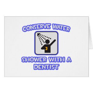 Wasser sparen .. Dusche mit Zahnarzt
