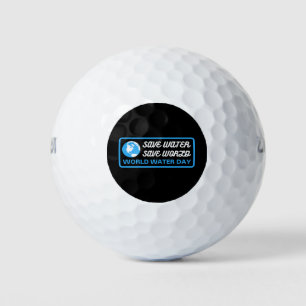 Wasser sparen Erde retten Weltwassertag Golfball