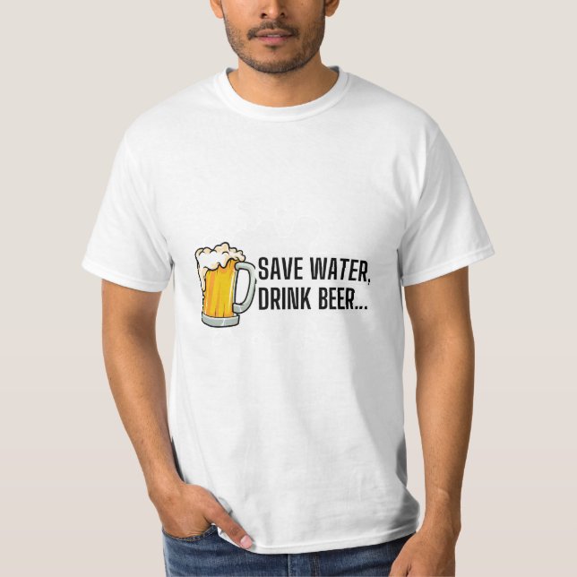 Wasser sparen.... T-Shirt (Vorderseite)