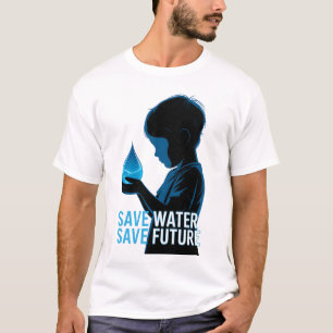 Wasser sparen Zukunft retten T-Shirt