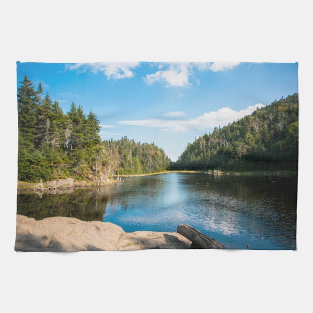 Wasser | Spruce Lake Quebec, Kanada Geschirrtuch (Horizontal)