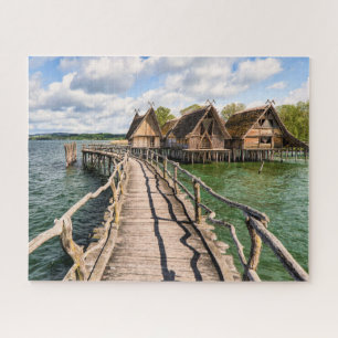 Wasser Stilhäuser über dem Wasser Puzzle